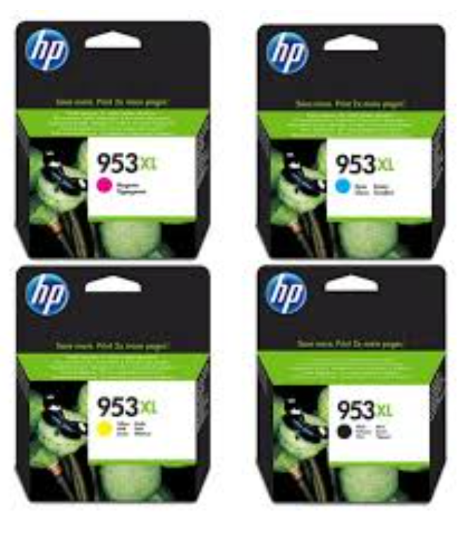 HP 953XL Original High Yield Ink Cartridges Combo Set B/C/M/Y