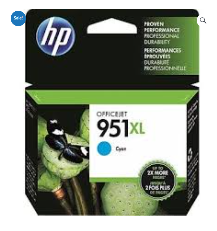 HP 951XL Original Cyan High Yield Ink Cartridge CN046AE