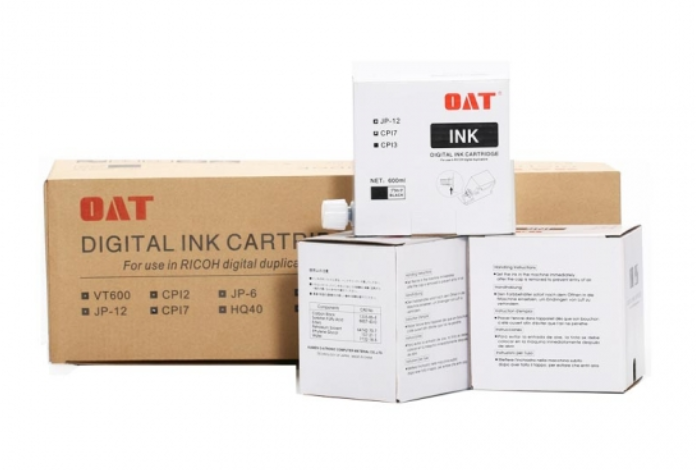 Ricoh CPI-7 JP-12 JP-1210 Black Original Ink 5 Pack Digital Duplicator